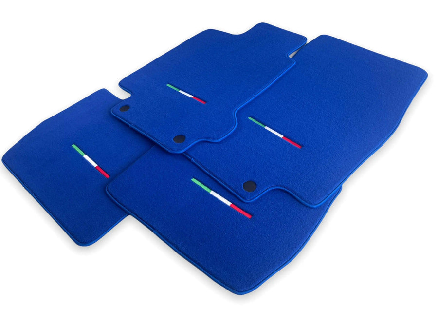 Floor Mats For Maserati GranTurismo MC Stradale (2011-2015) Blue IT Edition - AutoWin