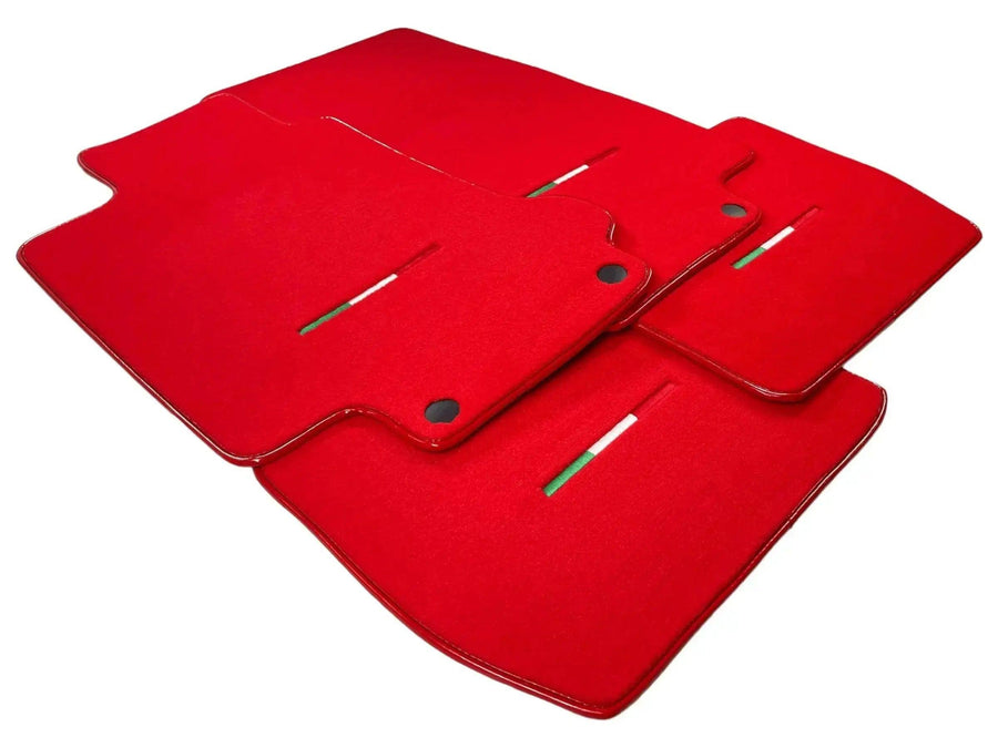 Floor Mats For Maserati GranTurismo MC Stradale (2011-2015) Red IT Edition - AutoWin