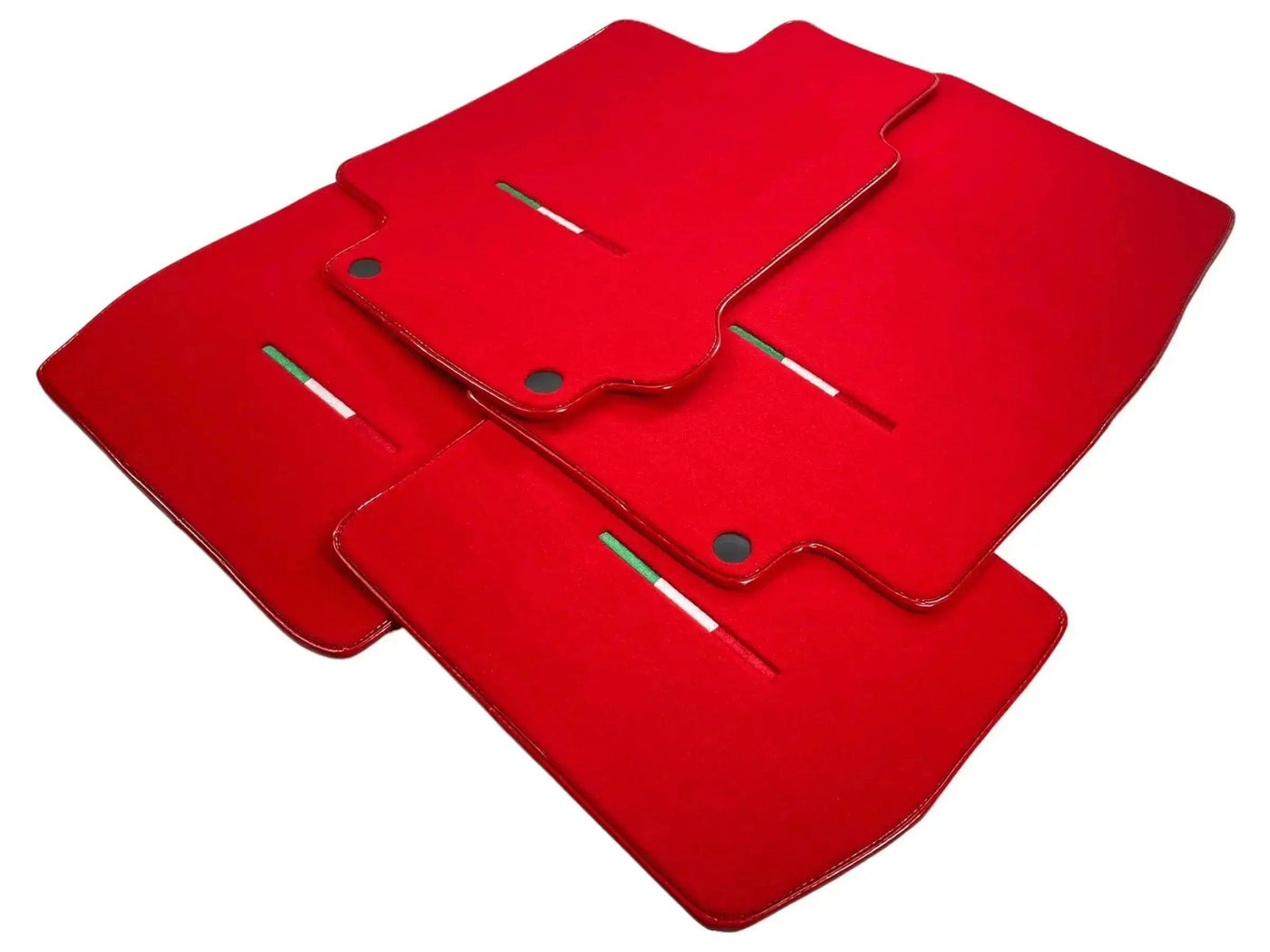 Floor Mats For Maserati GranTurismo MC Stradale (2011-2015) Red IT Edition - AutoWin