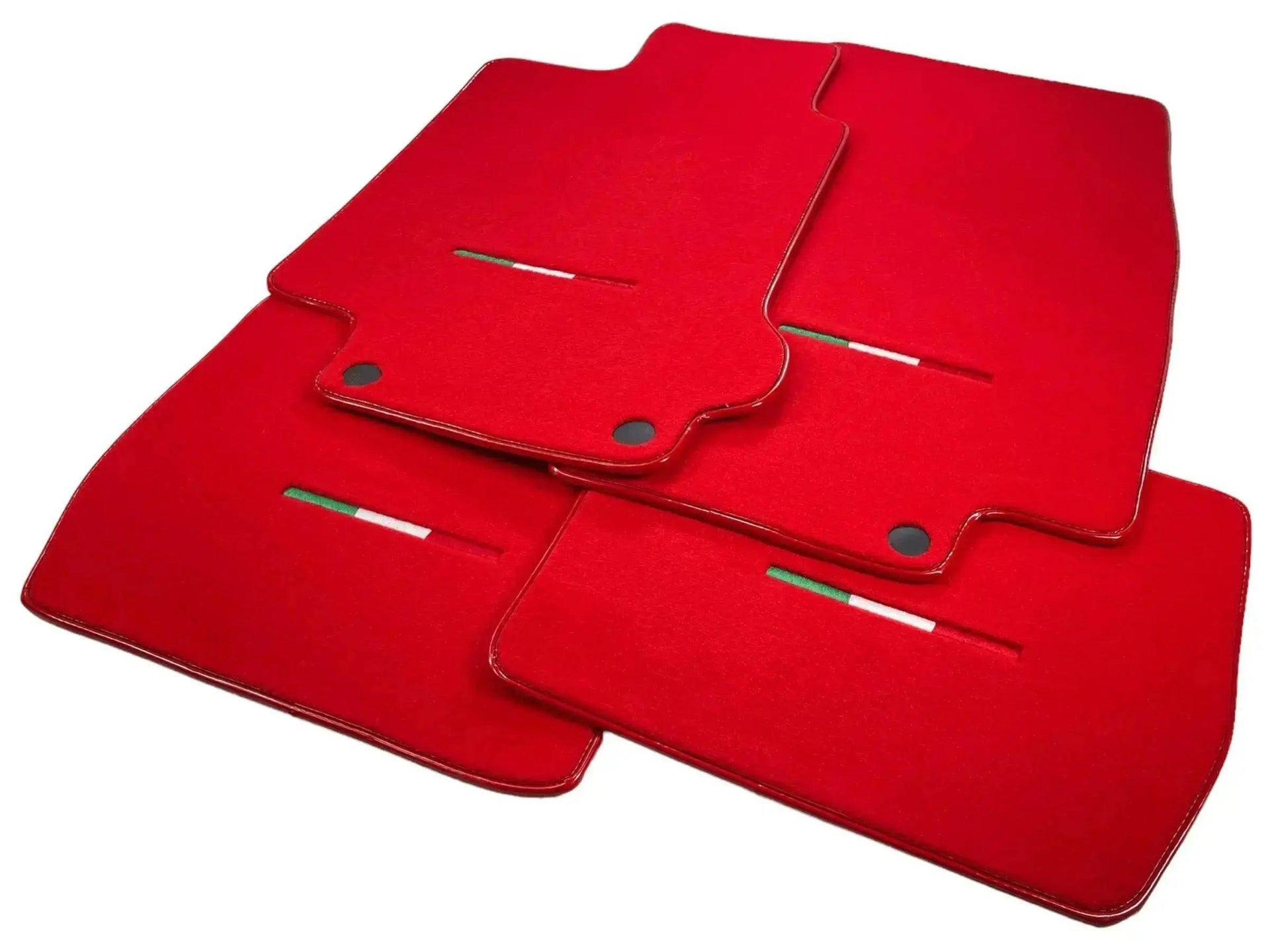 Floor Mats For Maserati GranTurismo Sport (2012-2019) Red IT Edition - AutoWin