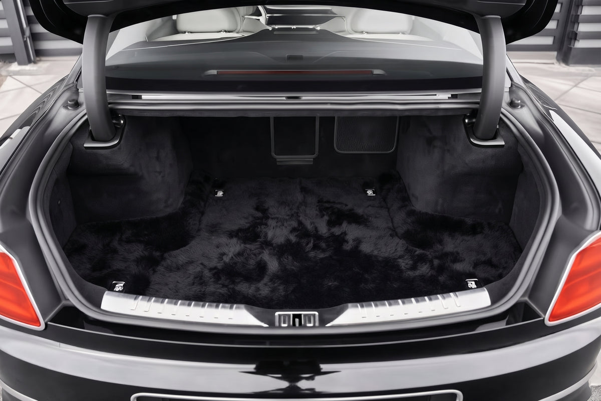 Sheepskin Floor Mats for Bentley Flying Spur (2019-2023) - Sheepskin Length, Various Color Options