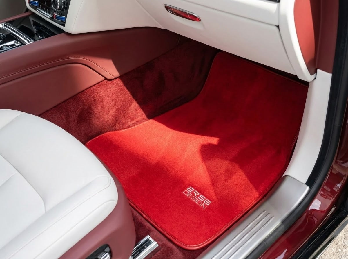Tapis de voiture pour Rolls Royce Spectre (2023-2024) Design Rouge ER56