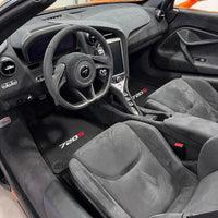 Tapis de voiture pour McLaren 720S Ensemble de tapis sur mesure noir AutoWin