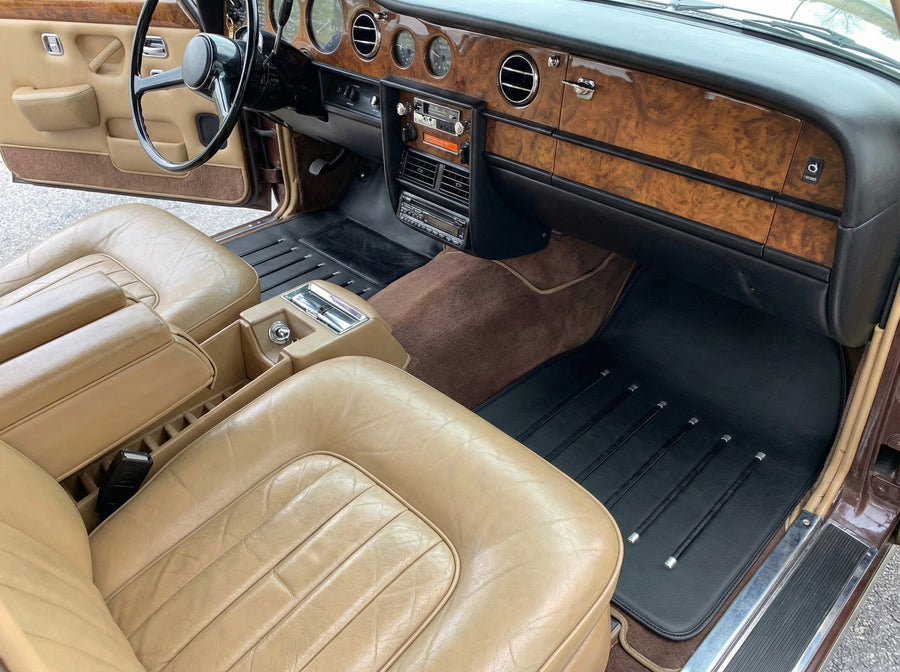 Tapis de voiture en cuir pour Rolls Royce Shadow 1965-1977