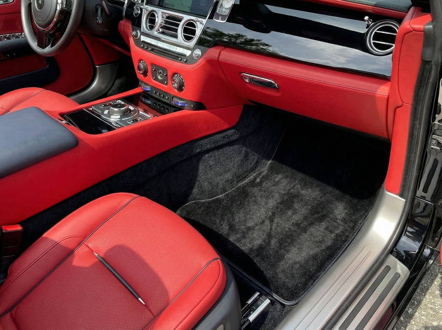 Tapis de voiture pour Rolls Royce Dawn Rr6 2016-2023 noir