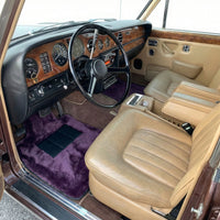 Lilafarbene Fußmatten aus Schaffell für Rolls-Royce Shadow (1965-1977)