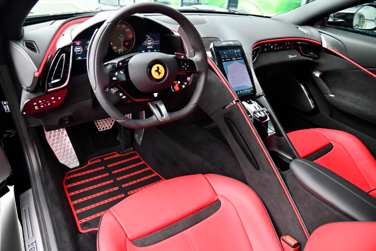 Luxury Leather Floor Mats for Ferrari GTC4 Lusso (2016-2023)
