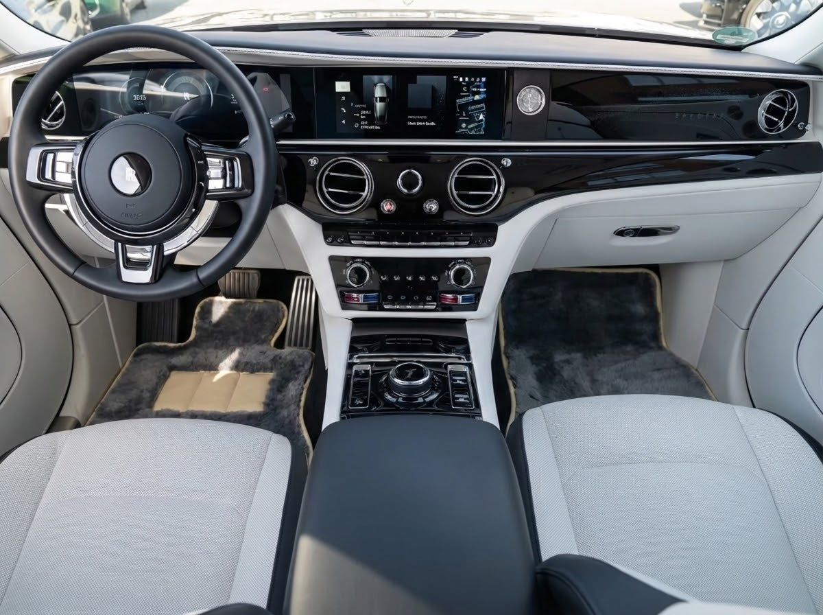 Tapis de voiture en agneau pour Rolls Royce Spectre (2023-2024) Marque ER56