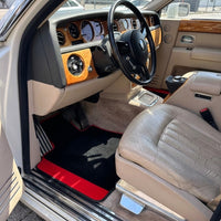 Tapis de voiture sur mesure pour Rolls Royce Phantom VIII (2017-2024) avec Alcantara Rouge