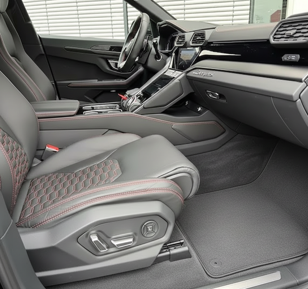 Custom Gray Floor Mats for Lamborghini Urus - Tailored Carpets