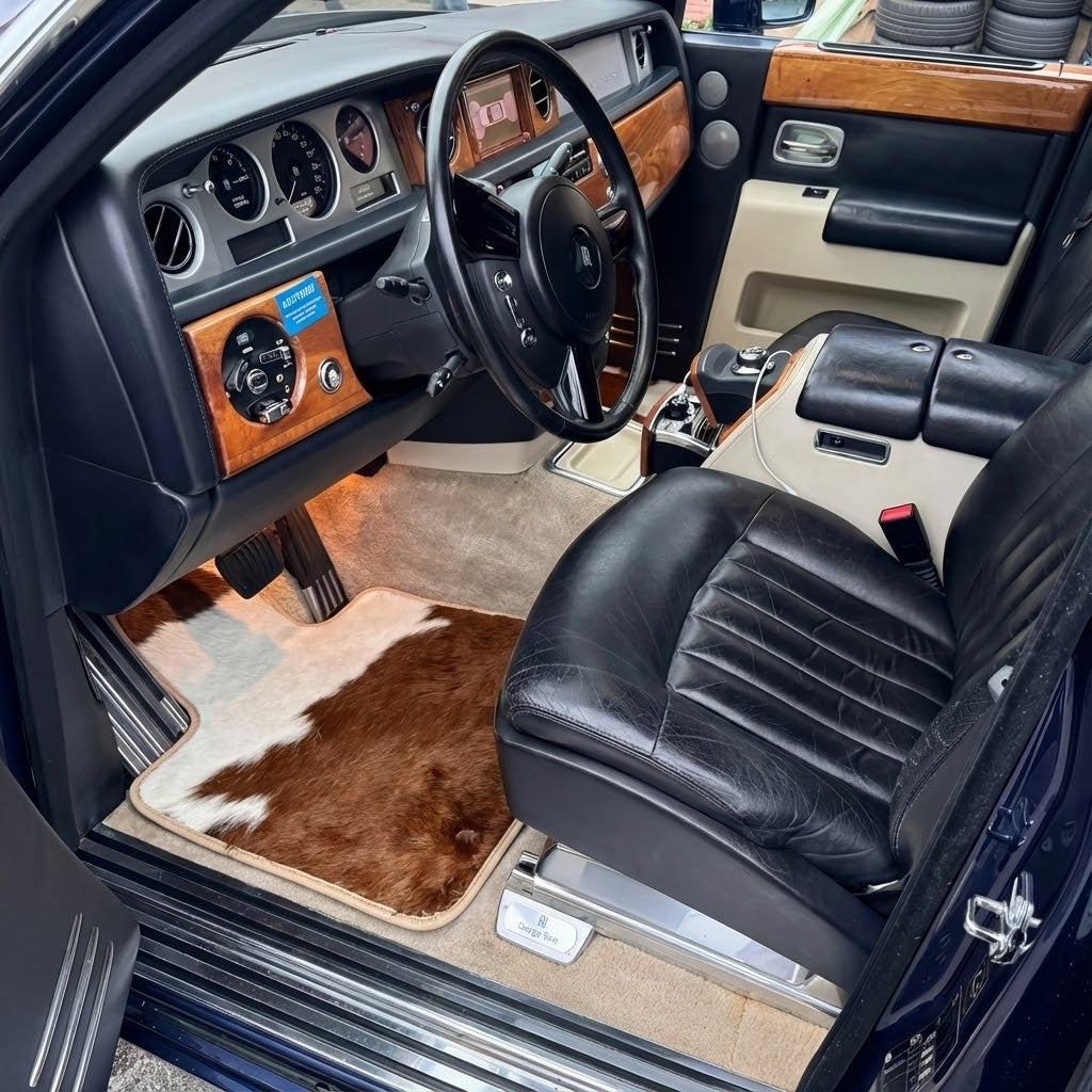 Fußmatten für Rolls Royce Phantom 2003–2016 Rindsleder