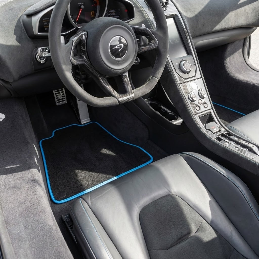 Interior look of floor mats for McLaren 650S (2015-2018)