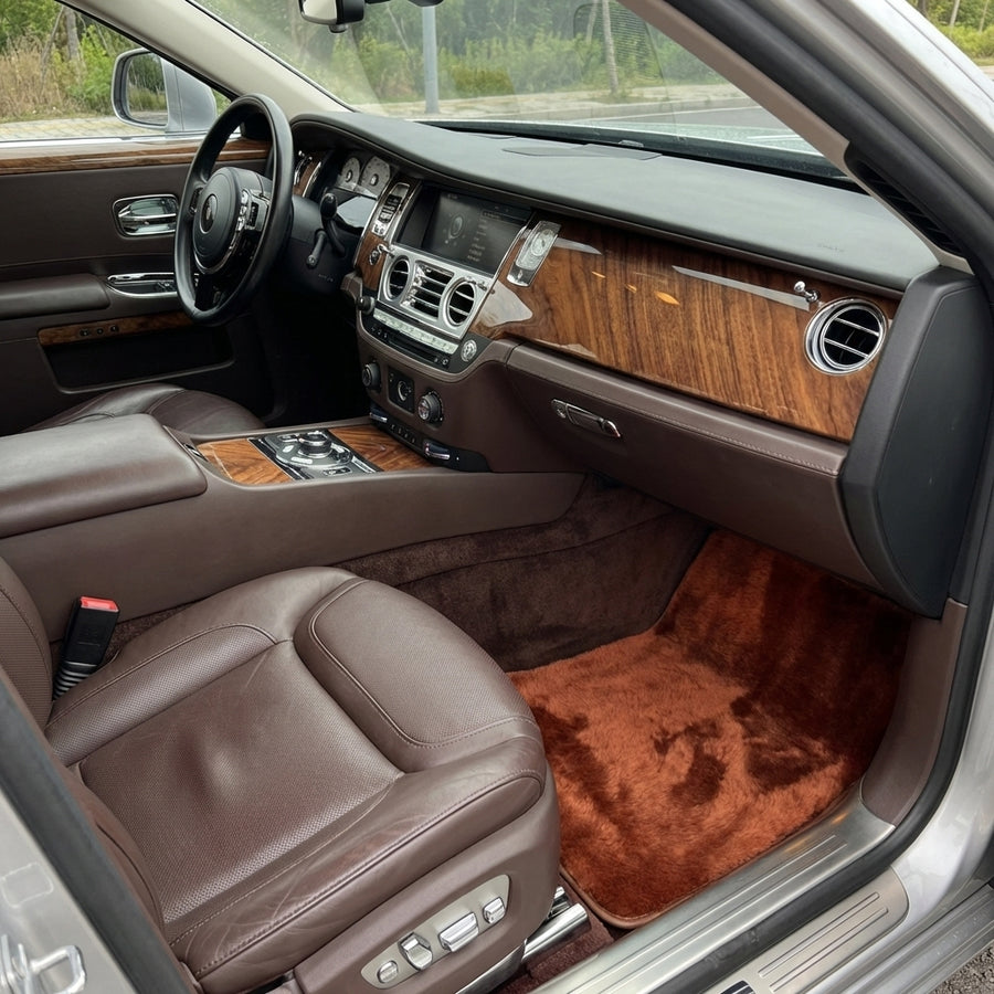 Fußmatten aus Schaffell in Ingwerfarbe für Rolls-Royce Ghost Serie I (2010-2020)
