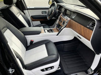 Lederfußmatten für Rolls Royce Black Badge Cullinan RR31 2018-2025, Schwarz