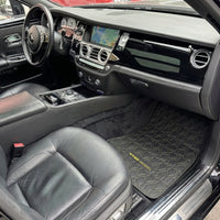 Tapis de voiture en cuir noir pour Rolls-Royce Ghost Series II (2021-2024) Design ER56