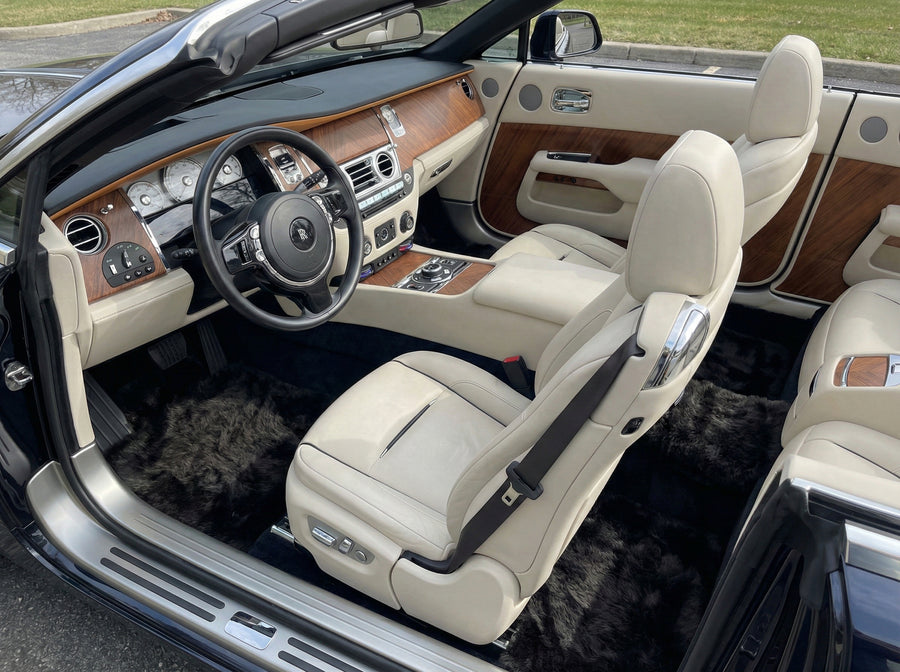 Tapis de voiture en peau de mouton Rolls Royce Dawn Rr6