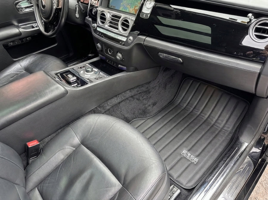 Leather Floor Mats For Rolls Royce Ghost Series II (2021-2024) ER56 Design Brand