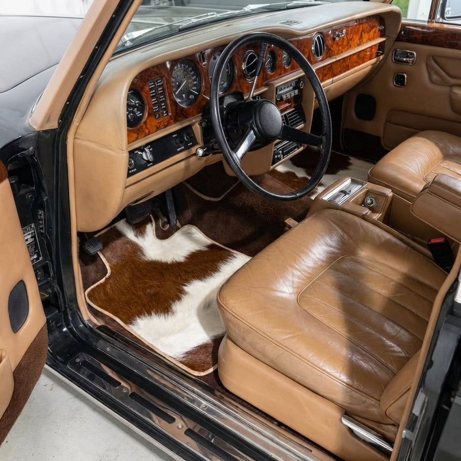 Tapis de voiture pour Rolls Royce Wraith 2013-2023 en cuir de vache