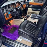 Tapis de voiture en peau de mouton violette pour Rolls-Royce Phantom VIII (2017-2024)