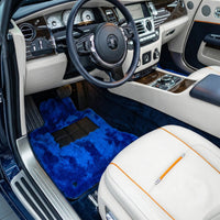 Blue Sheepskin Floor Mats for Rolls-Royce Dawn (2016-2023)