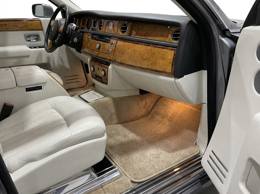 Tapis de voiture pour Rolls Royce Phantom 2003–2016 Beige