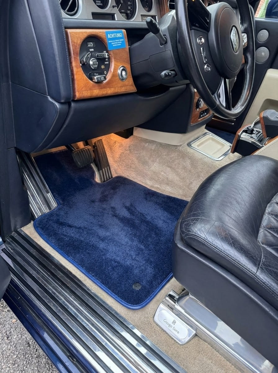 Autofußmatten für Rolls Royce Phantom VIII (2017-2024) Dunkelblau