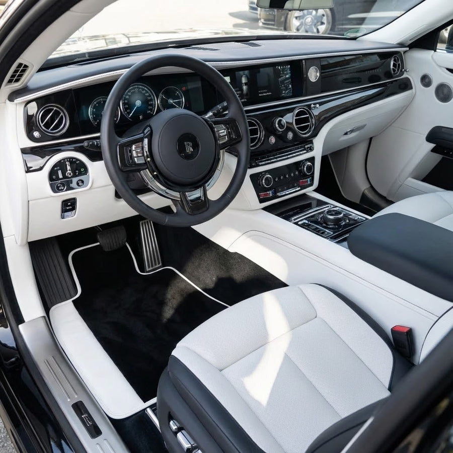 Tapis de voiture noirs pour Rolls Royce Spectre 2023-2024