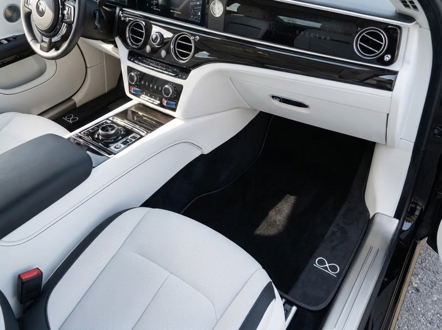 Tapis de voiture noirs pour Rolls Royce Spectre (2023-2024)