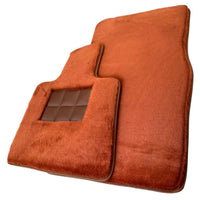Ginger Color Sheepskin Floor Mats for Rolls-Royce Shadow (1965-1977) - AutoWin