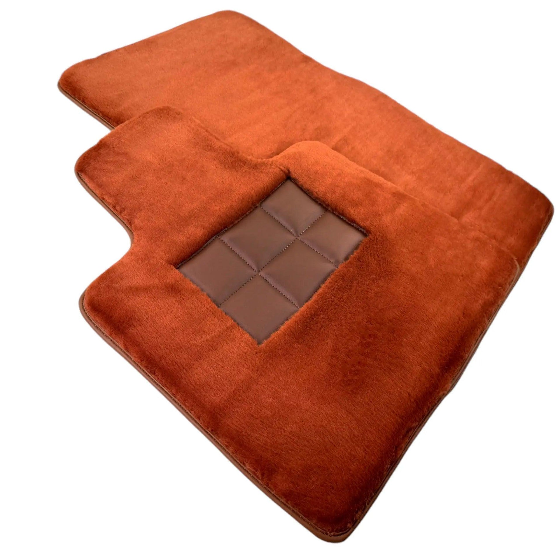 Ginger Color Sheepskin Floor Mats for Rolls-Royce Spectre (2023-2024) - AutoWin