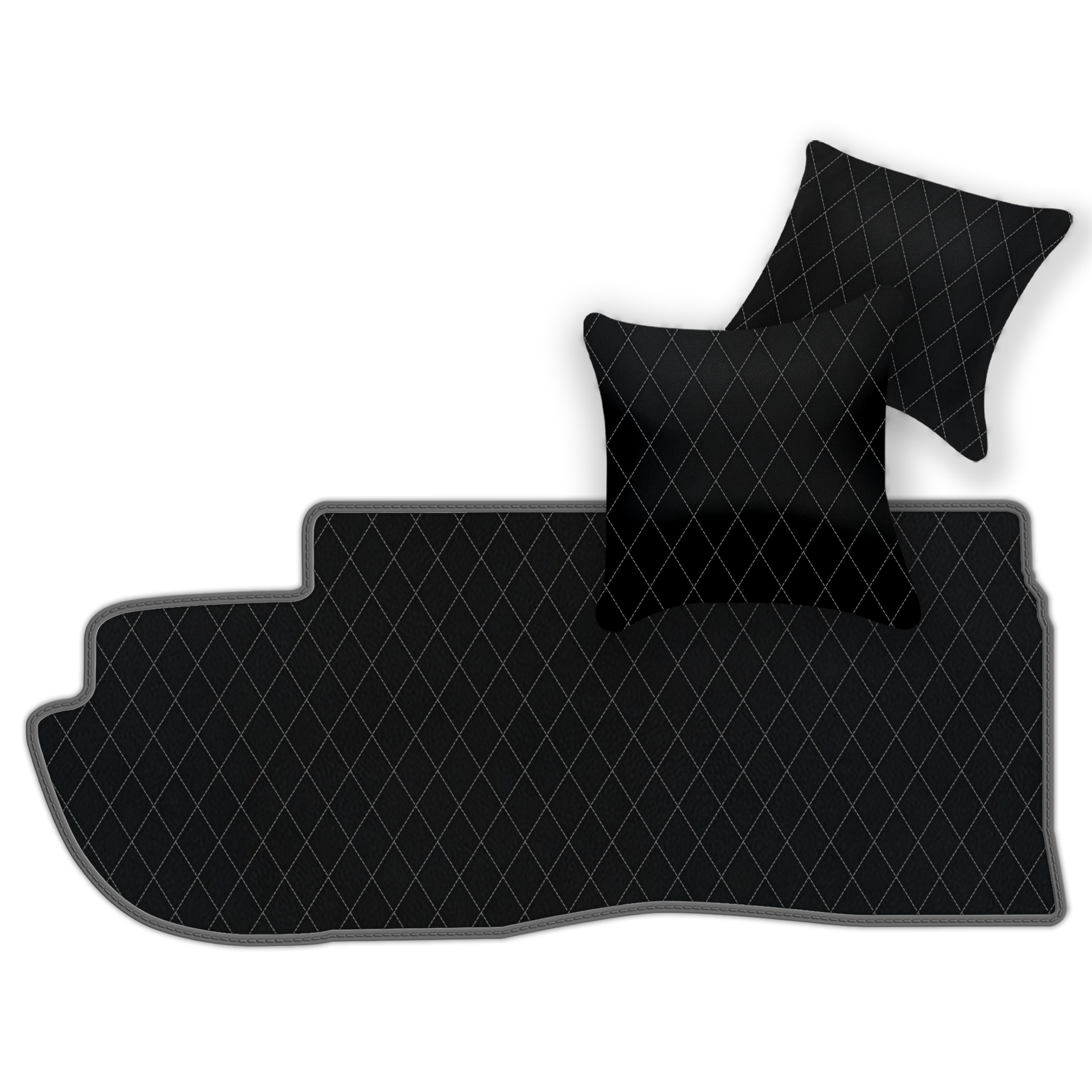 Bespoke Black Leather Floor Mats for Ferrari 599 Coupe (2006-2012)