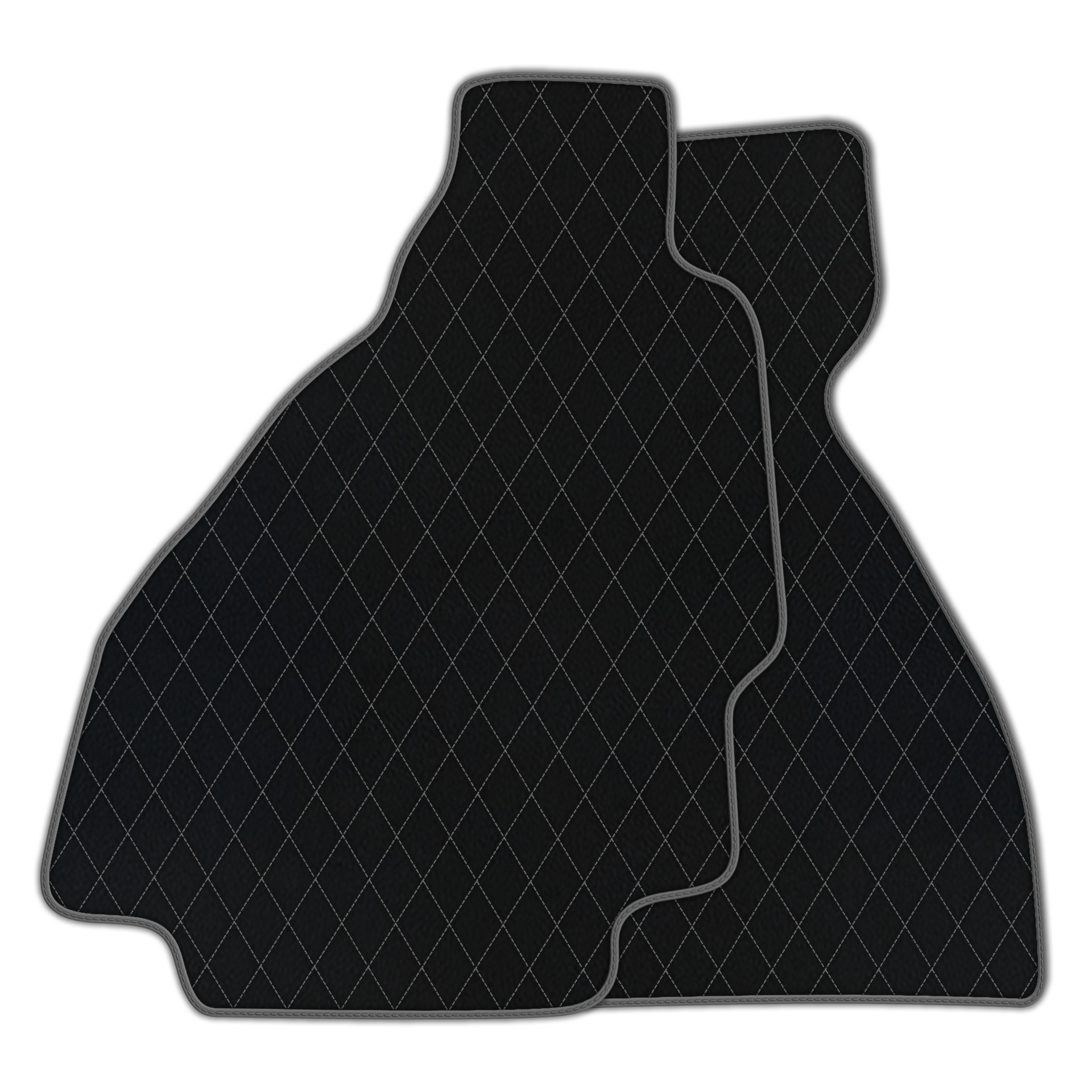 Premium Black Leather Floor Mats for Ferrari Enzo (2002-2004)