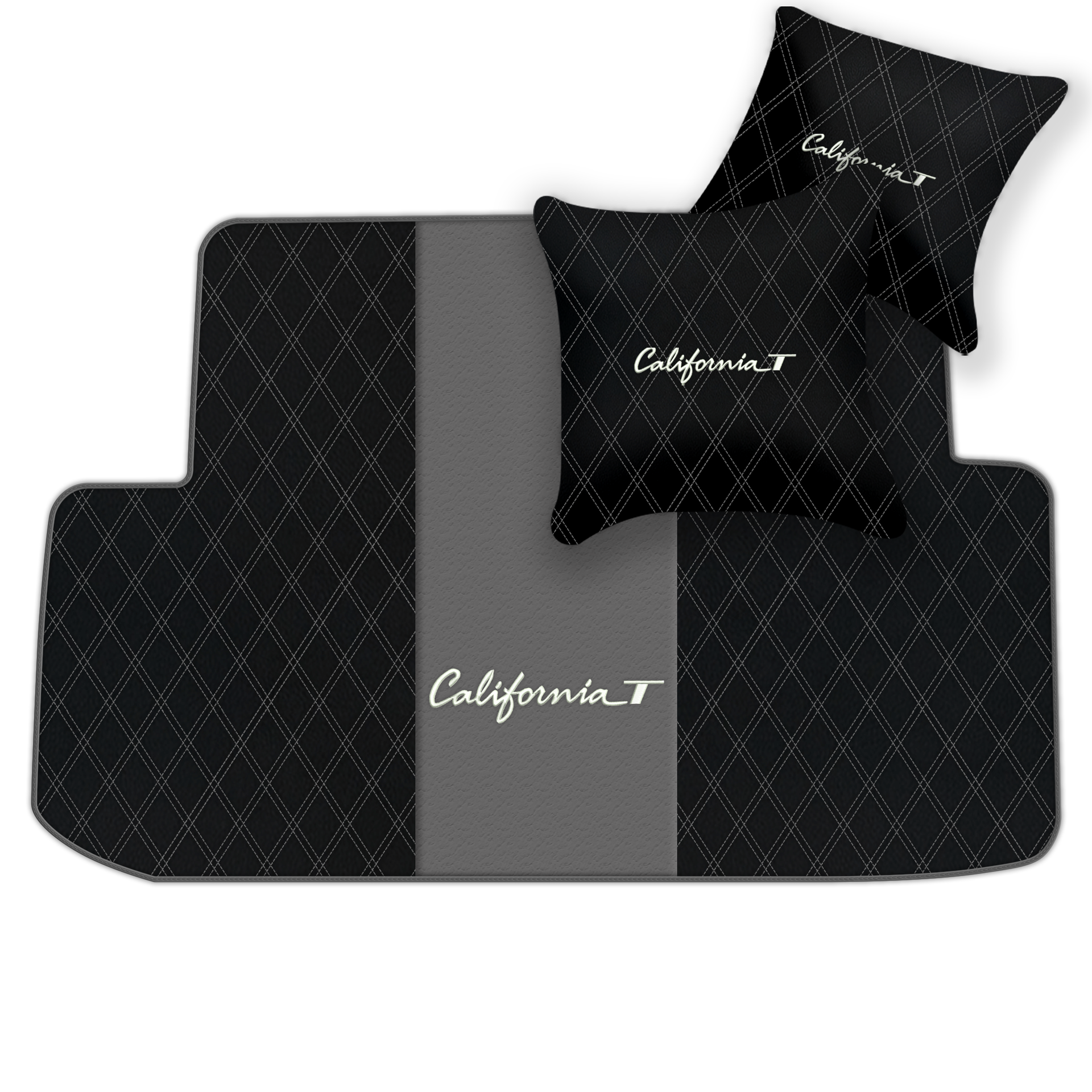 Schwarze Fußmatten für Ferrari California T 2015–2018 - AutoWin