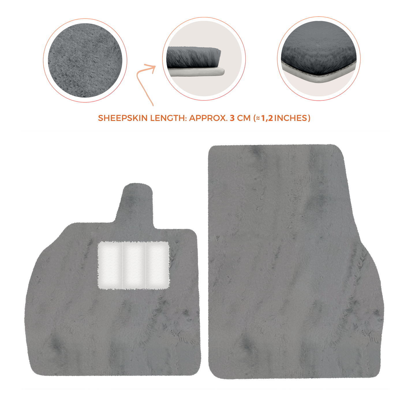 Luxury Sheepskin Floor Mats for Lamborghini Revuelto 2024-2025