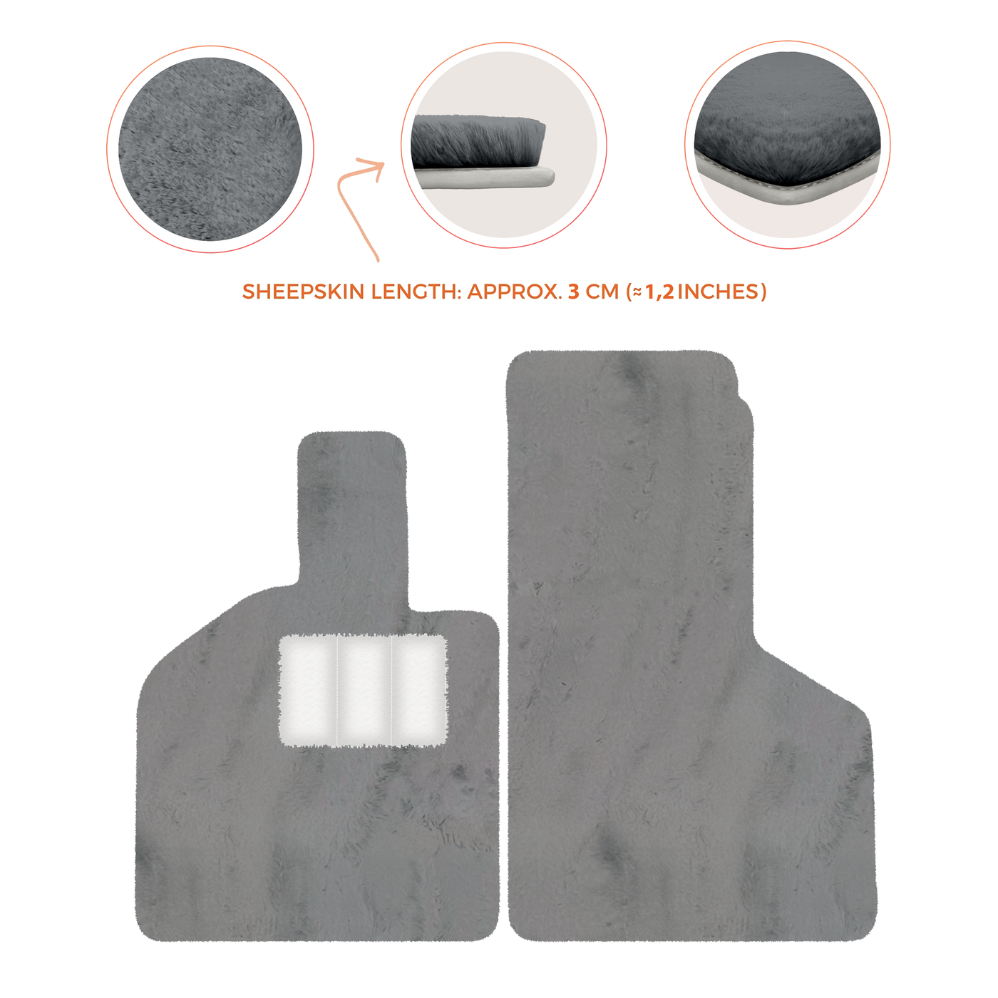 Luxury Sheepskin Floor Mats for Lamborghini Gallardo (2004-2014)