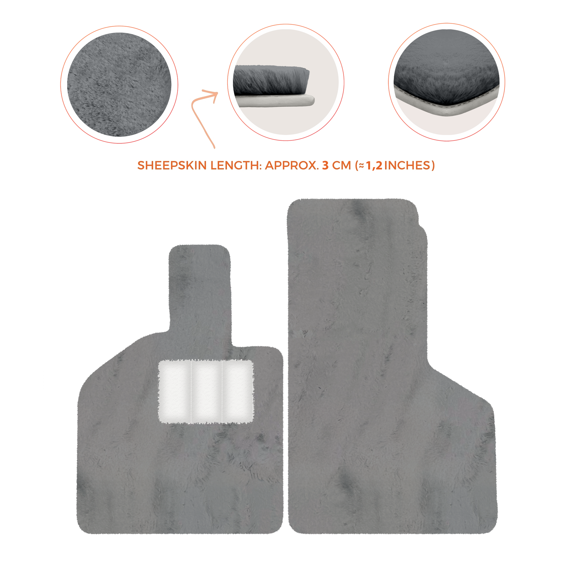 Luxury Sheepskin Floor Mats for Lamborghini Gallardo (2004-2014)