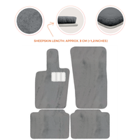 Luxury Sheepskin Floor Mats for Porsche Panamera (2017-2023)