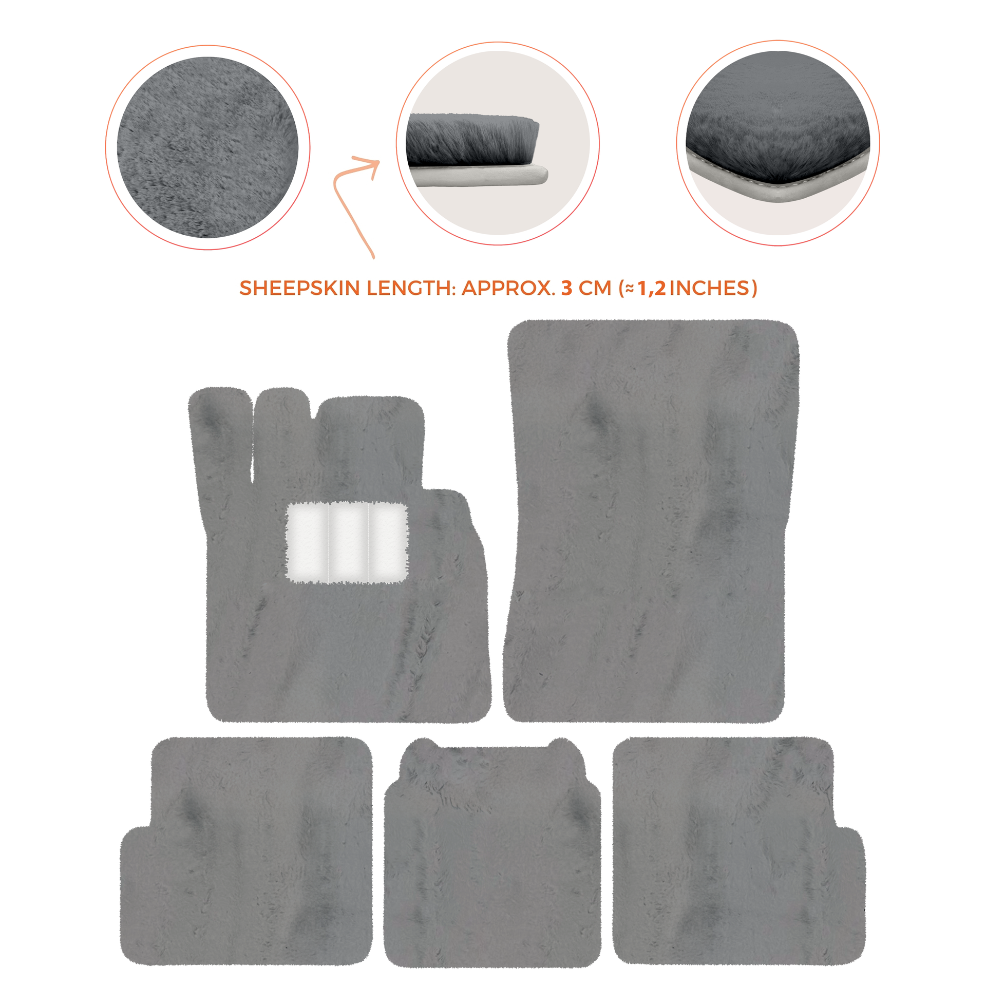 Premium Sheepskin Floor Mats for Ferrari 296 GTS (2022-2025)