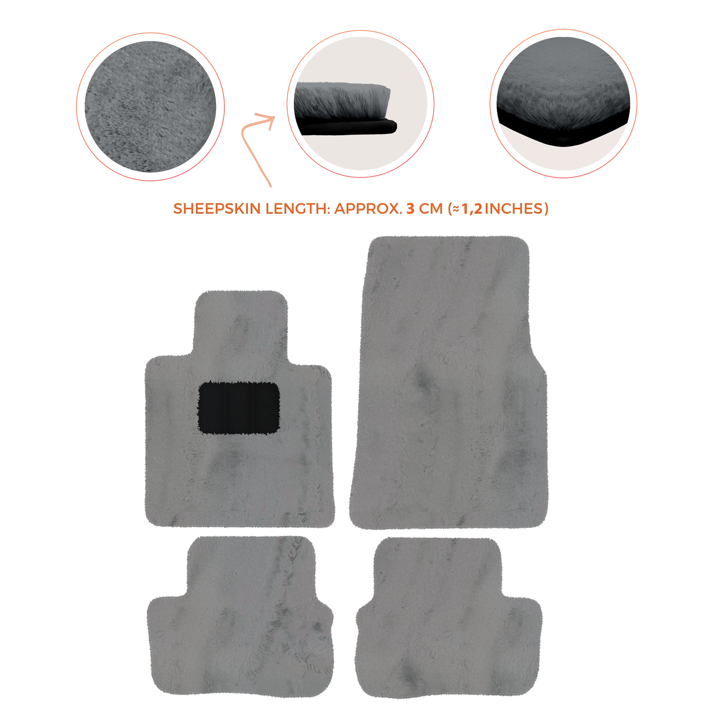Premium Sheepskin Floor Mats for Rolls-Royce Cullinan (2018-2025)