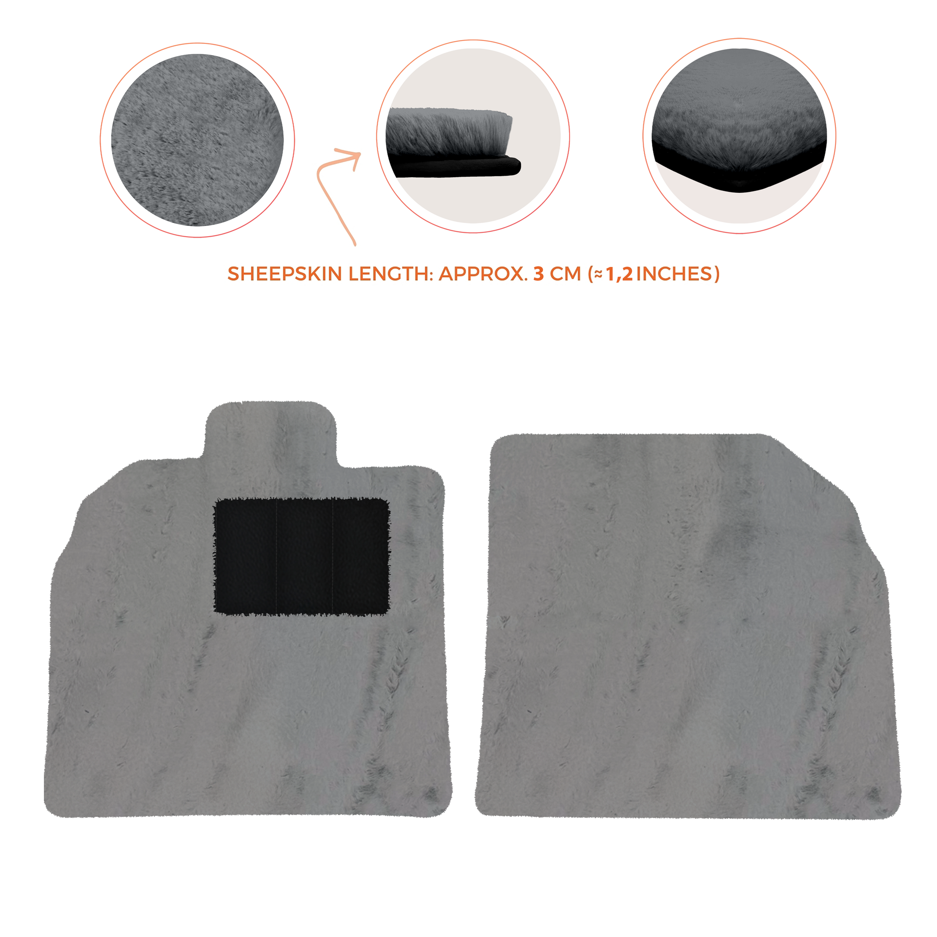 Black Floor Mats for Lamborghini Aventador SV with Alcantara Leather - AutoWin.EU