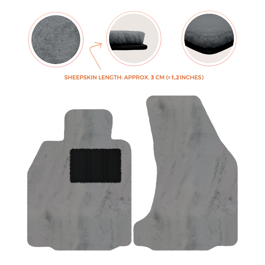 Premium Sheepskin Floor Mats for Porsche 718 Boxster (2016-2023)