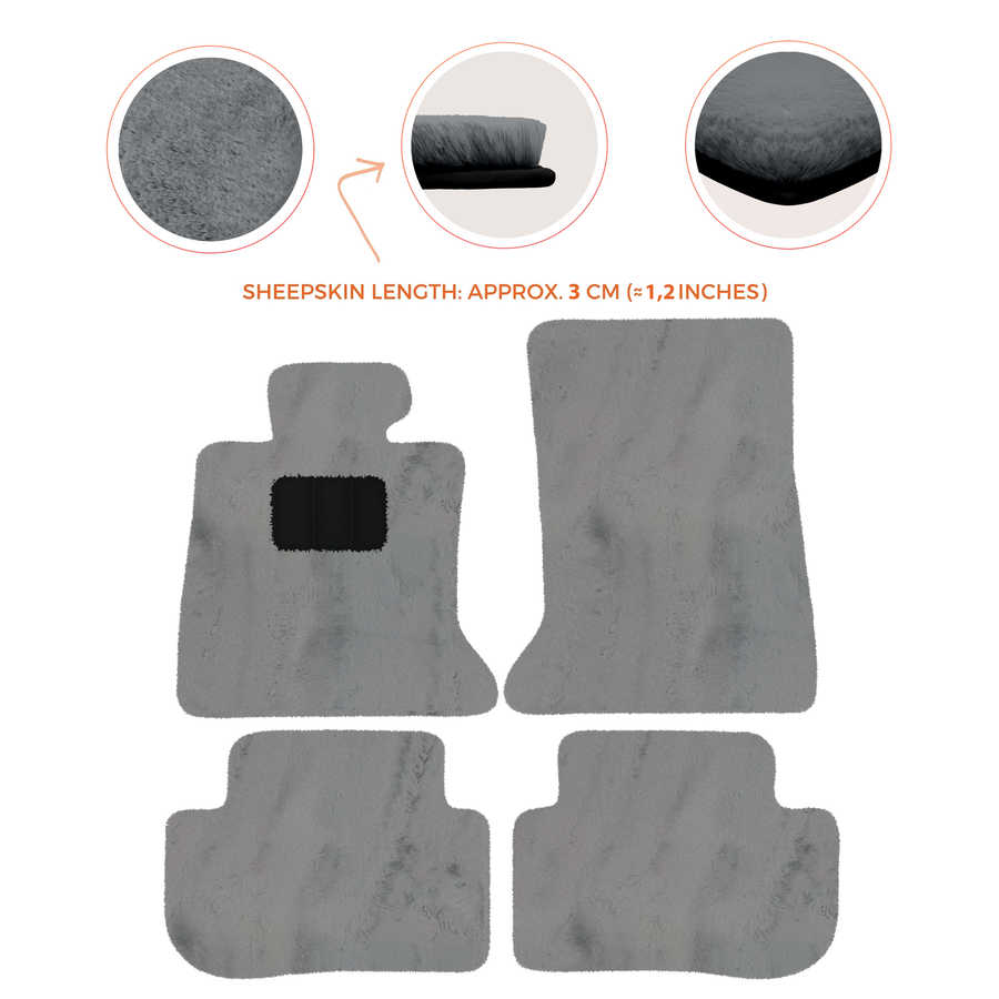 Premium Sheepskin Floor Mats for Rolls-Royce Ghost Series I RR2