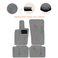 Luxury Sheepskin Floor Mats for Porsche Panamera (2017-2023)