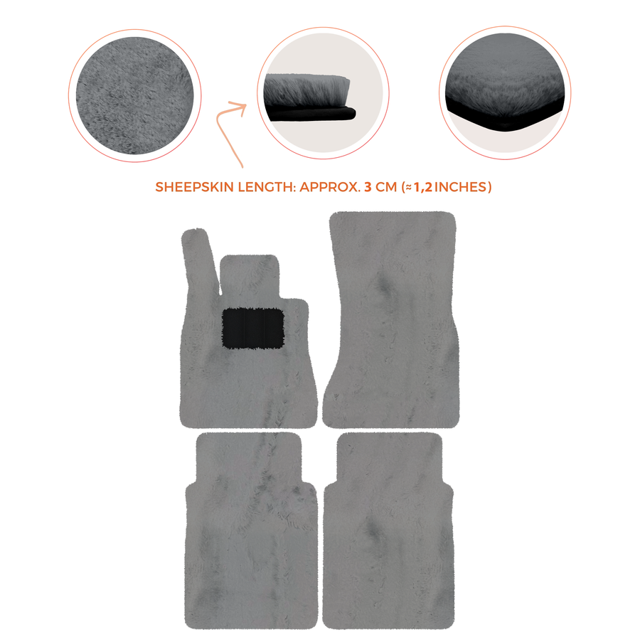 Luxury Sheepskin Floor Mats for Mercedes-Benz G-Class W463 (2018-2023)