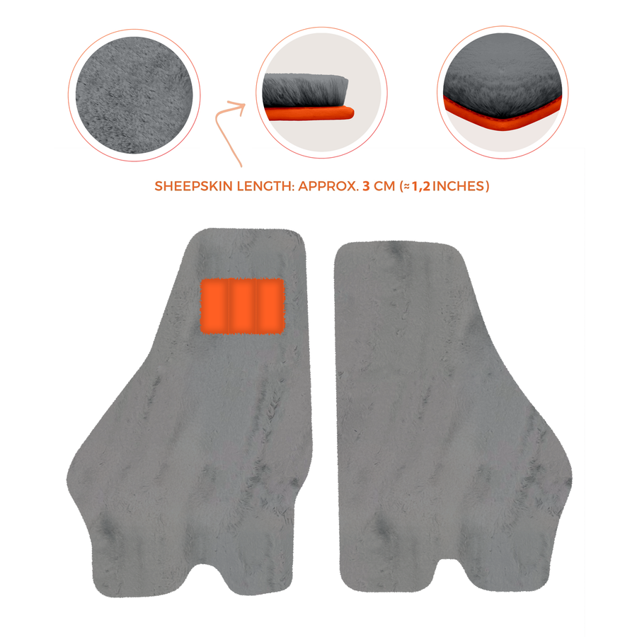 Luxury Sheepskin Floor Mats for Lamborghini Urus (2018-2026)