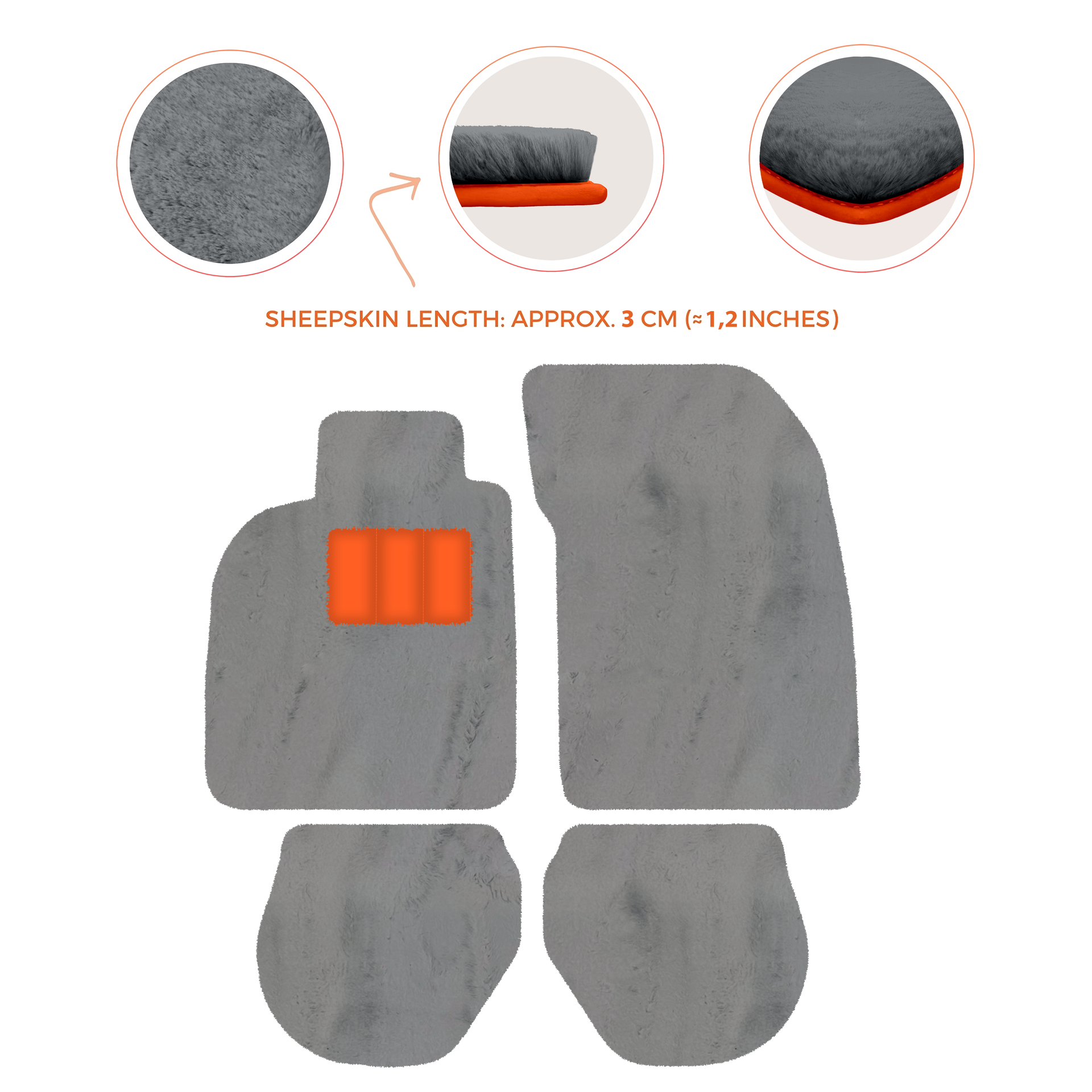 Tapis de voiture noirs pour Porsche 993 (1994-1998) avec - AutoWin