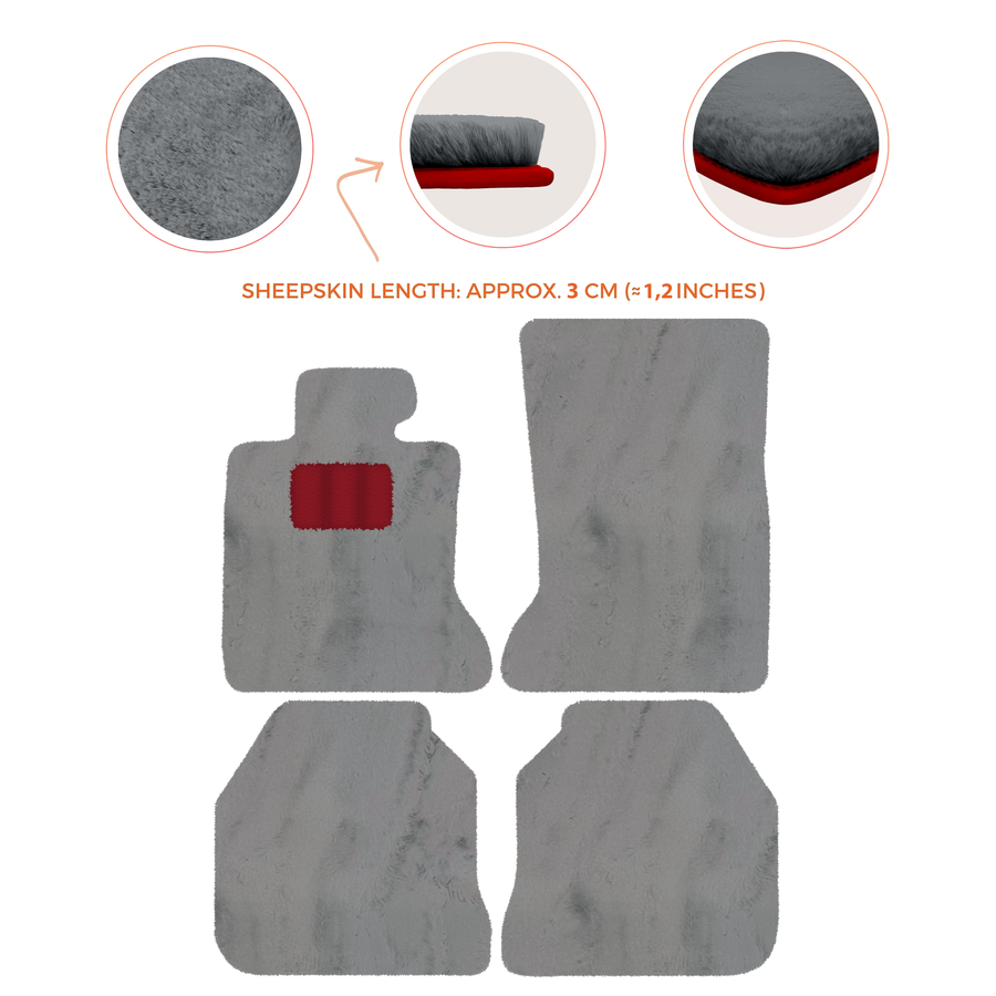 Luxury Sheepskin Floor Mats for Rolls-Royce Ghost RR2 (2010-2014)