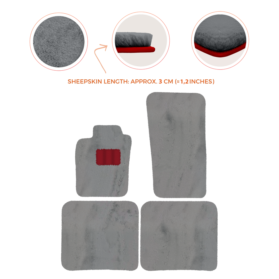 Premium Sheepskin Floor Mats for Bentley Bentayga (2015-2023)