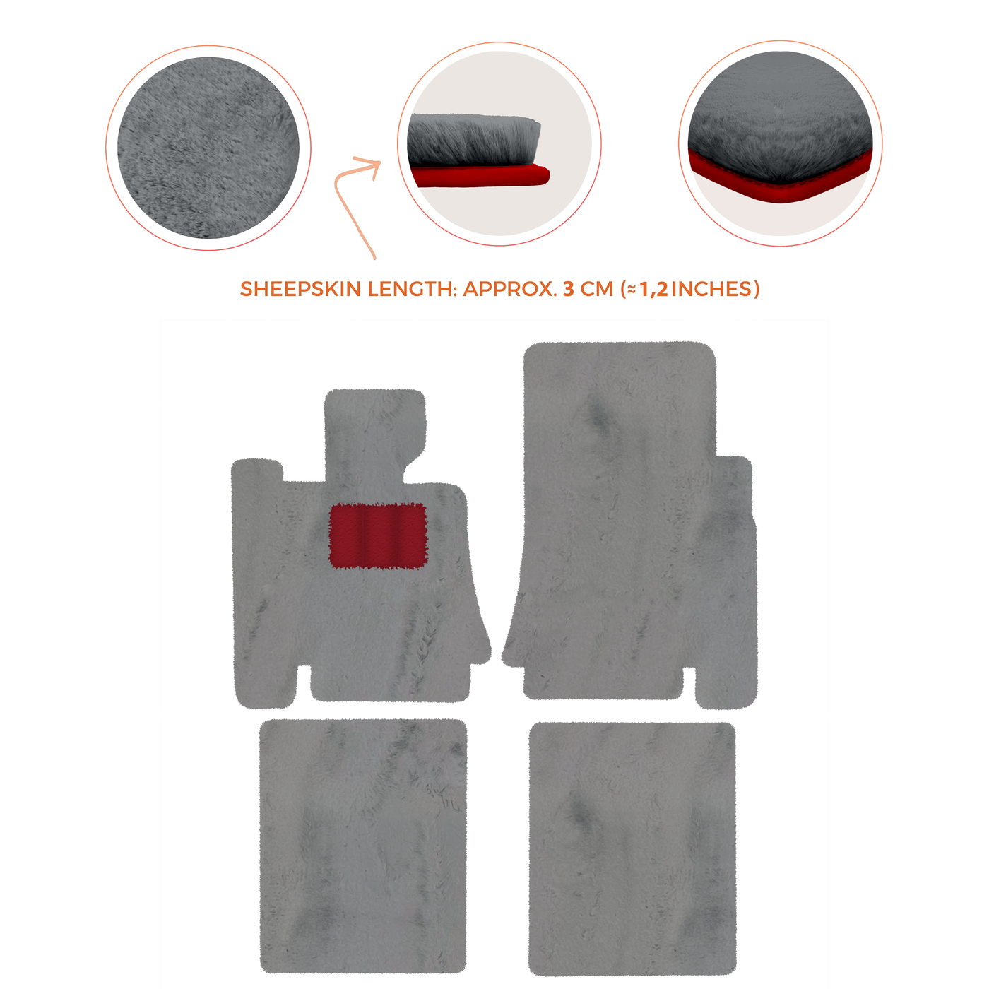 Premium Sheepskin Floor Mats for Bentley Mulsanne (2010-2020)