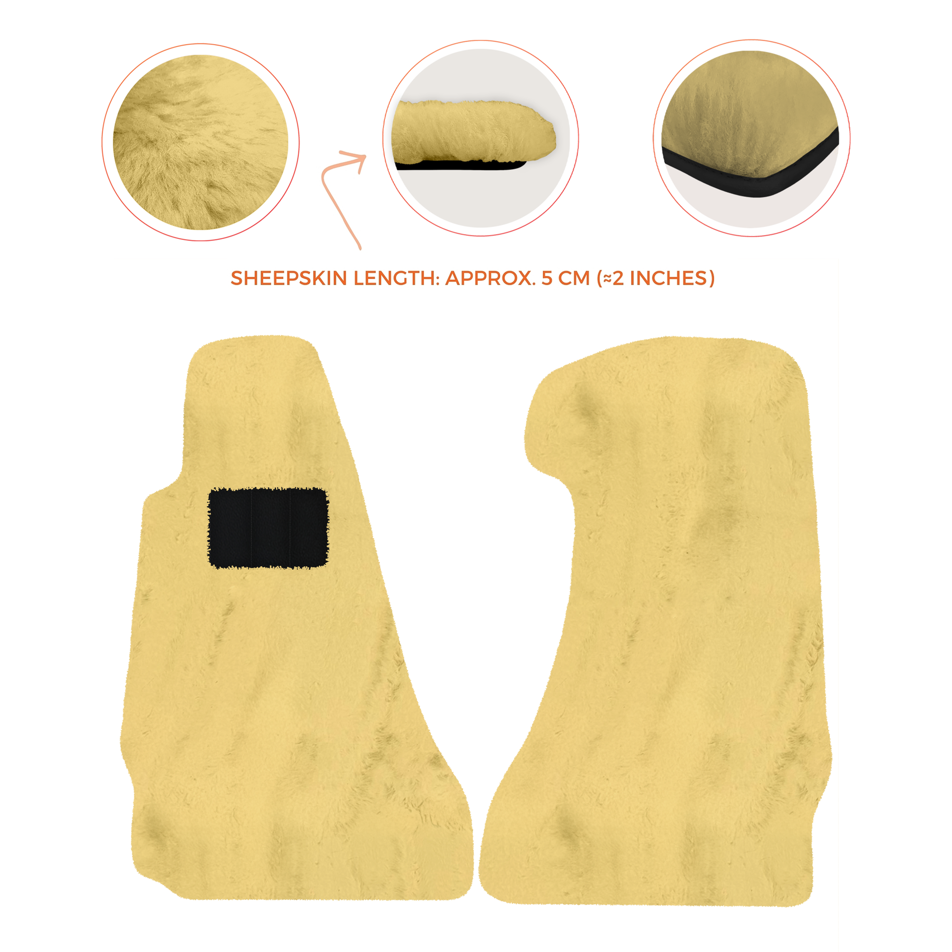 Luxury Sheepskin Floor Mats for Aston Martin V8 Coupe Special Volante (96-03)